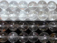 ハーキマーダイヤモンド丸玉8mm(ルチル入り) / 天然石ビーズ『ハーキマーダイヤモンド』(バラ売り・1玉販売・1粒売り)